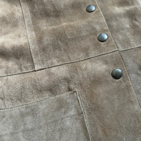 Miu Miu 1994 / 1995 Miu Min 100% Suede Leather Vest Top Sleeveless - Picture 5 of 12